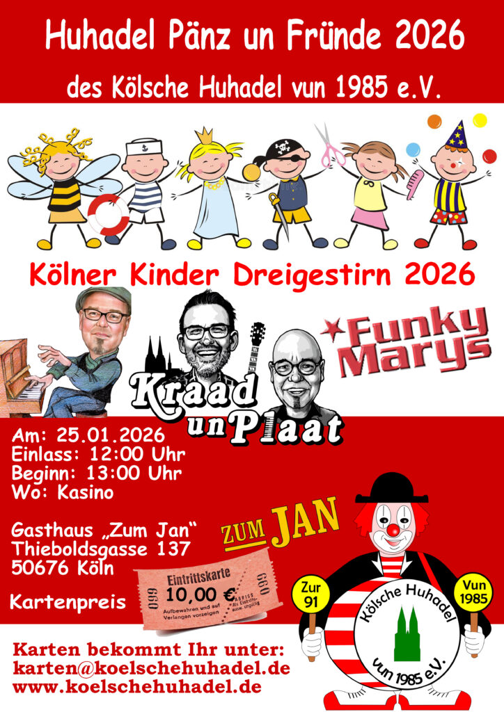 Kindersitzung „Huhadel Pänz un Fründe“