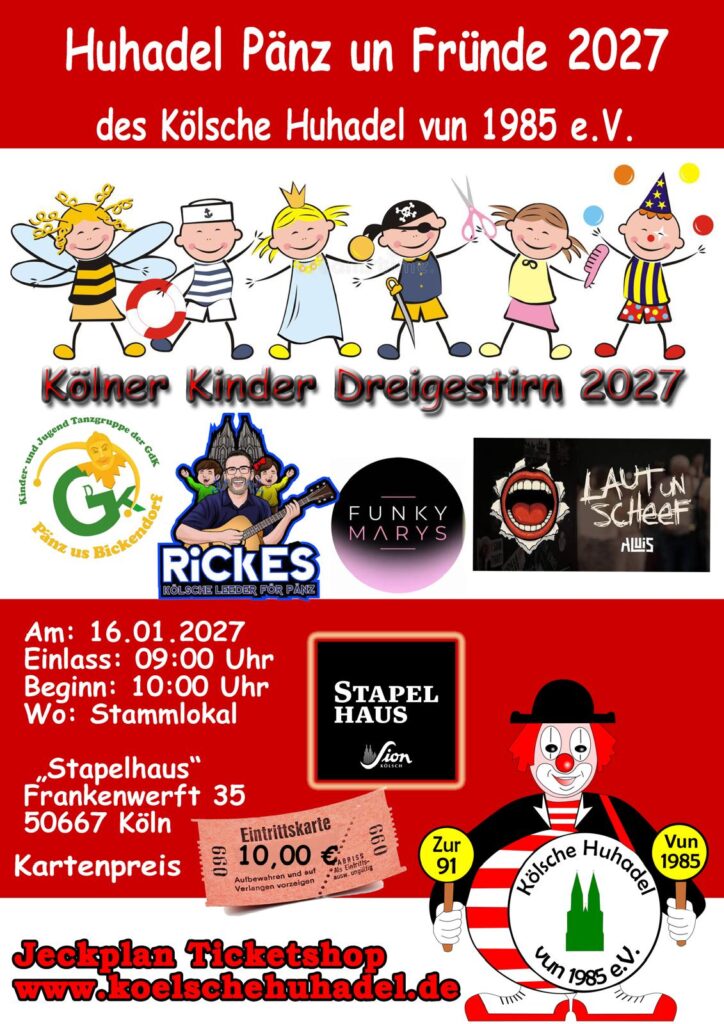 Kindersitzung „Huhadel Pänz un Fründe“